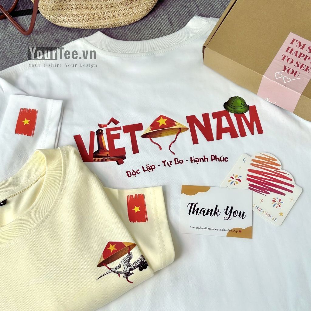 [ÁO THUN VIỆT NAM] Áo Thun Việt Nam Thoáng Mát Chất Liệu Cotton 100% Thấm Hút Mồ Hôi YTVN2605
