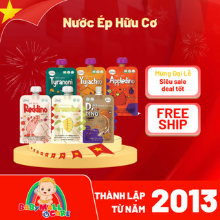 Nước Ép Trái Cây Hữu Cơ Organic Dino 100ml Cho Bé Không Đường Không Phụ Gia Babymall & Care