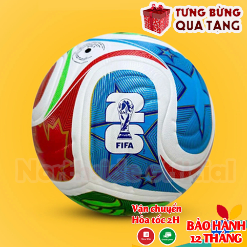 Quả bóng đá wc26 Trionla Size 5, bóng đá đúc WC mẫu mới nhất + Tặng kim bơm, túi lưới ,Bảo Hành 6 Tháng