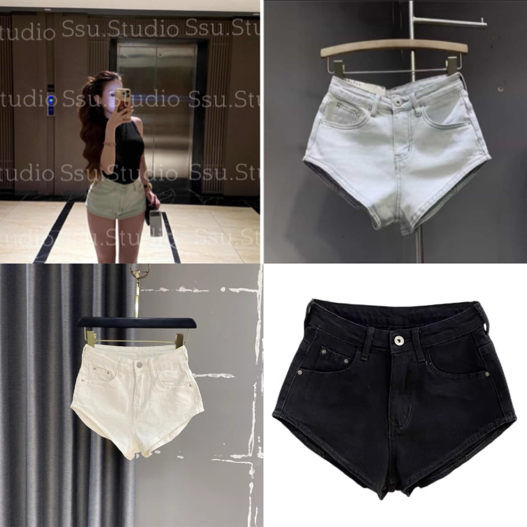 𝑺𝒔𝒖.𝑺𝒖𝒅𝒊𝒐// [CÓ SẴN XANH NHẠT]QUẦN SOOC DENIM CẠP XIU XINH