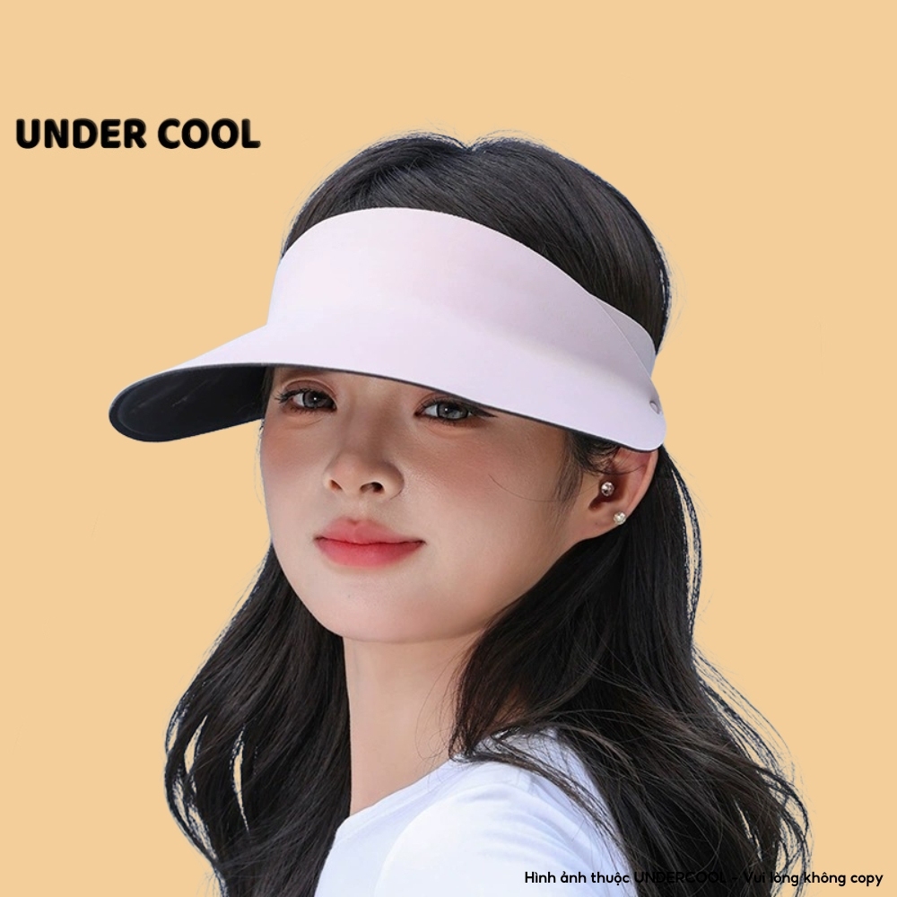 Mũ Chống Nắng nửa đầu chống nắng UNDERCOOL Nón Nữ Nửa Đầu rộng vành Chống UV UPF50+ Năng Động Trẻ Trung  MU04