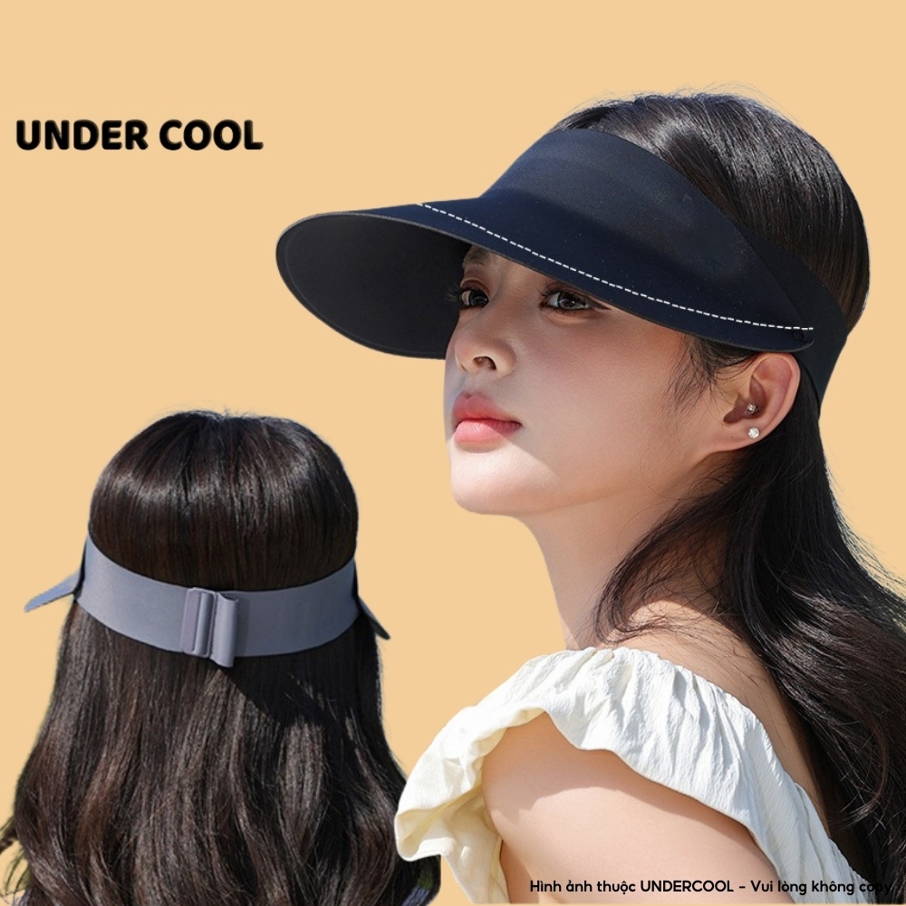 Mũ Chống Nắng nửa đầu chống nắng UNDERCOOL Nón Nữ Nửa Đầu rộng vành Chống UV UPF50+ Năng Động Trẻ Trung  MU04