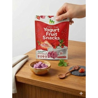 Sữa Chua Sấy Thăng Hoa Hana Nguyên Vị Dâu Tây (17g) - Snack Yogurt Giòn Tan Chuẩn Vị Trái Cây