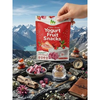 Sữa Chua Sấy Thăng Hoa Hana Nguyên Vị Dâu Tây (17g) - Snack Yogurt Giòn Tan Chuẩn Vị Trái Cây