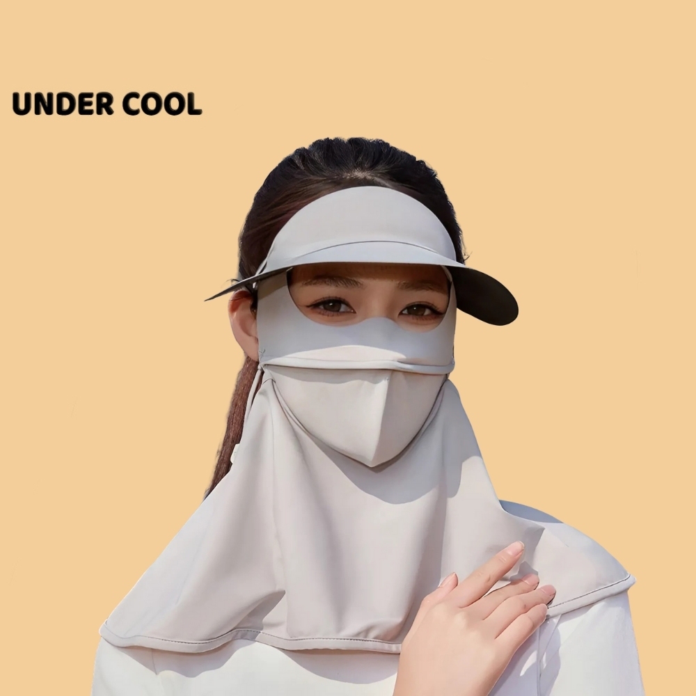 Khẩu Trang Chống Nắng Bảo Vệ Vùng Cổ Full Face Kèm Lưỡi Trai Che Nắng UNDERCOOL Bảo Vệ Da UPF50+ KT08