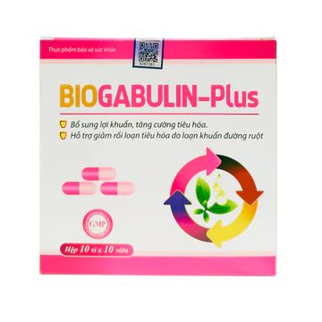 Men tiêu hóa bổ sung lợi khuẩn đường ruột BIOGABULIN- PLUS - MEN BIOTEX PLUS Hộp 100 viên