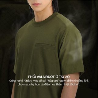 3PhầnTư - Áo Thun Phong Cách Thể Thao Thoáng Mát Phối Rã Vải Airdot Thoáng Khí - TTSM25011