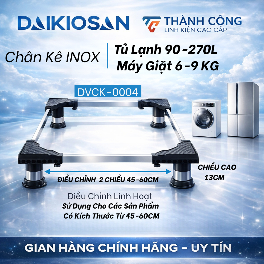 Sử dụng Chân Kê Máy Giặt Cao Cấp trong đời sống