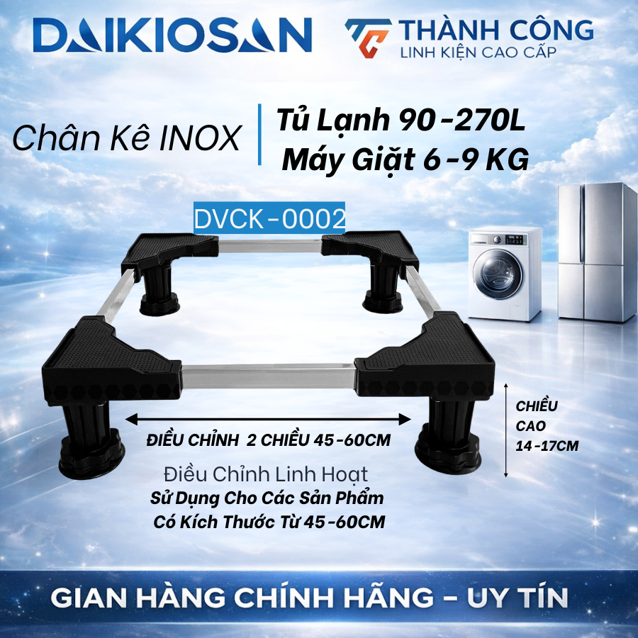 Thiết kế của Chân Kê Máy Giặtiêu Chuẩn