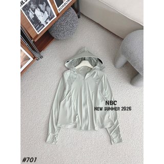 Áo khoác nắng khóa mũ 701