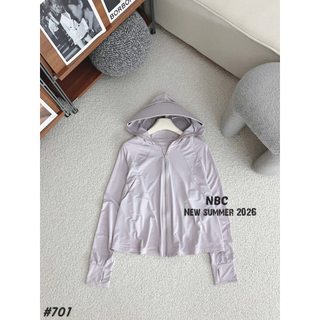 Áo khoác nắng khóa mũ 701