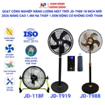 Quạt năng lượng mặt trời NHẬT PHONG SOLAR có điều khiển từ xa,Sạc Điện Thoại,Củ sạc 220V, tấm pin năng lượng,BH 1 năm — ảnh 1