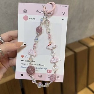 Dây Treo Điện Thoại Nhân Vật Kitty Dễ Thương Sang Trọng Móc Khoá Balo Túi Sách