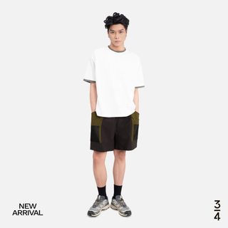 3PhầnTư - Áo Thun Dáng Relax Vải Sorona Phối Bo - TTSM25015