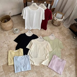Áo thun giấy mỏng cộc trơn