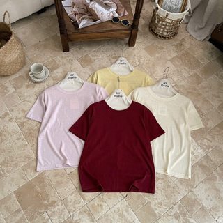 Áo thun giấy mỏng cộc trơn