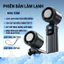Quạt Cầm Tay Mini Đeo Cổ Gấp Gọn Có Sò Lạnh - Màn Hình LED, 100 Cấp Độ Gió Tùy Chỉnh