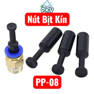Combo Nút Chặn Ống 8mm (PP-08) – Bịt Ống Khí Nén Phi 8, Nút Bịt Kín Chống Rò Khí/Nước (2/5 Cái)