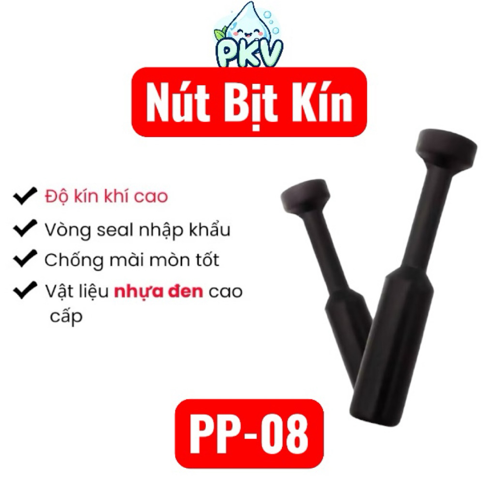 [Giá Rẻ] Combo Nút Chặn Ống 8mm (PP-08) – Bịt Ống Khí Nén Phi 8, Nút Bịt Kín Chống Rò Khí/Nước (2/5 Cái)