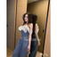 Set áo phối ren bèo quần jeans suông
