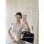 Áo babytee ren hoa nổi