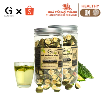 Combo 2 hũ Trà khổ qua rừng (mướp đắng rừng) GUfoods (mỗi hũ 150g) - Thanh lọc, Thư giãn tinh thần