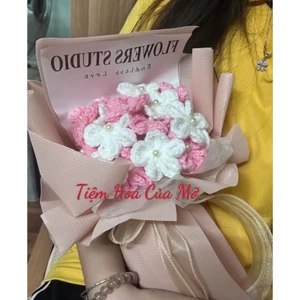 Bó Hoa Lưu Ly Len , Bó Hoa Tốt Nghiệp Handmade, Bó Hoa Len Xinh Xắn