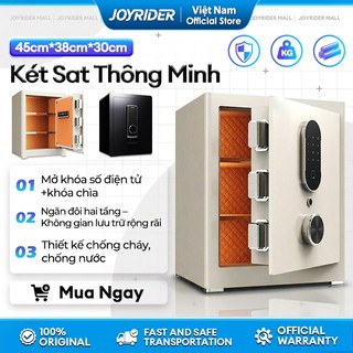 Két Sắt Điện Tử Thông Minh 45x38x32cm - Khóa Vân Tay & Mật Mã Cao Cấp, Lắp Đặt Gắn Tường/Tủ Linh Hoạt