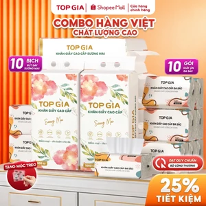 Giấy rút cao cấp TopGia mềm mịn dày dai 4 lớp thấm hút tốt