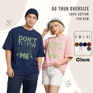 Áo Thun Nam Nữ Oversize Cotton Cao Cấp CLARO - áo phông unisex phong cách năng động