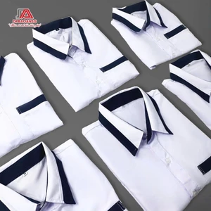Đồng Phục Học Sinh-Áo Sơ Mi Trắng Học Sinh Nam Tay Lở Có Big Size 80kg