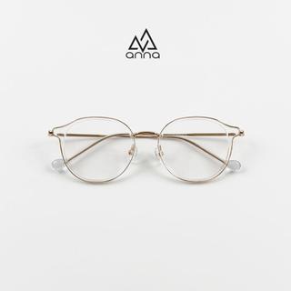 Gọng Kính Thời Trang Nam Nữ Unisex ANNA Dáng Tròn Chất Liệu Kim Loại AN226108