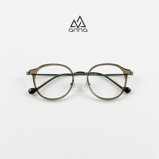 Gọng Kính Thời Trang Nam Nữ Unisex ANNA Dáng Tròn Chất Liệu Kim Loại AN226108