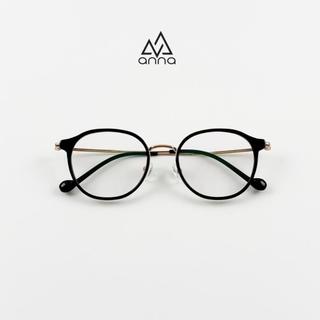 Gọng Kính Thời Trang Nam Nữ Unisex ANNA Dáng Tròn Chất Liệu Kim Loại AN226108