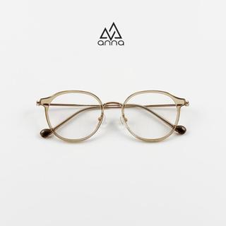 Gọng Kính Thời Trang Nam Nữ Unisex ANNA Dáng Tròn Chất Liệu Kim Loại AN226108