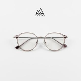 Gọng Kính Thời Trang Nam Nữ Unisex ANNA Dáng Tròn Chất Liệu Kim Loại AN226108