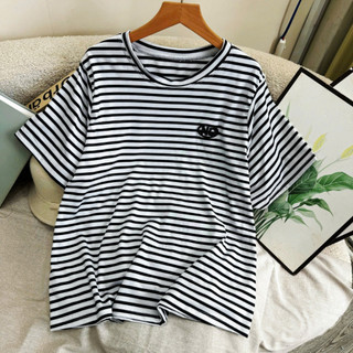 Áo Phông Nữ Bigsize Tay Ngắn Form Rộng Basic Họa Tiết ND Vải Thun Cotton Cho Chubby A326