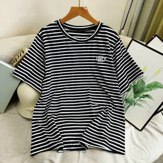 Áo Phông Nữ Bigsize Tay Ngắn Form Rộng Basic Họa Tiết ND Vải Thun Cotton Cho Chubby A326