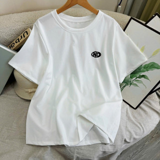 Áo Phông Nữ Bigsize Tay Ngắn Form Rộng Basic Họa Tiết ND Vải Thun Cotton Cho Chubby A326