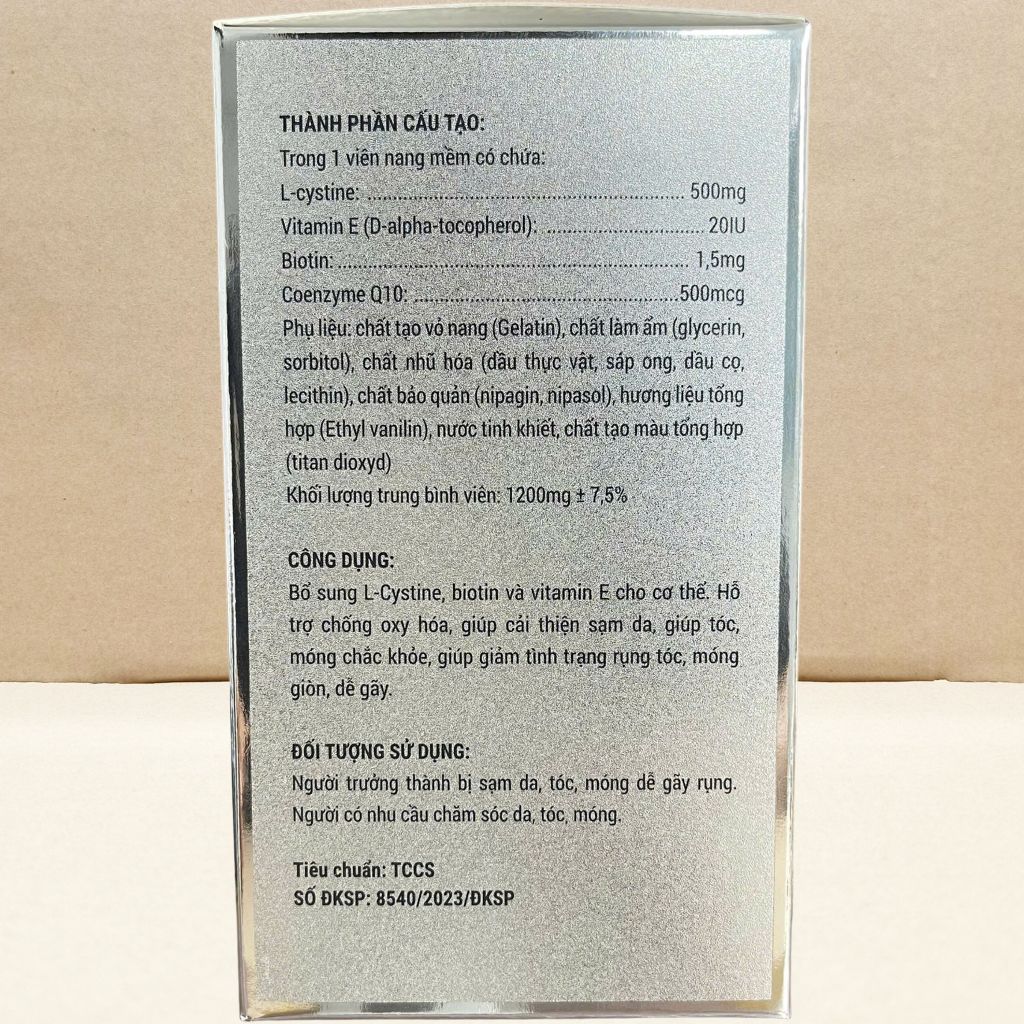 Combo 5 Hộp L Cystine 500+ Xanh Lá - Pháp Âu - Sanco - Vitamin Chữa Lành