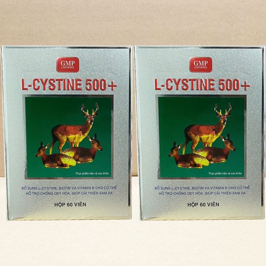 Combo 5 Hộp L Cystine 500+ Xanh Lá - Pháp Âu - Sanco - Vitamin Chữa Lành