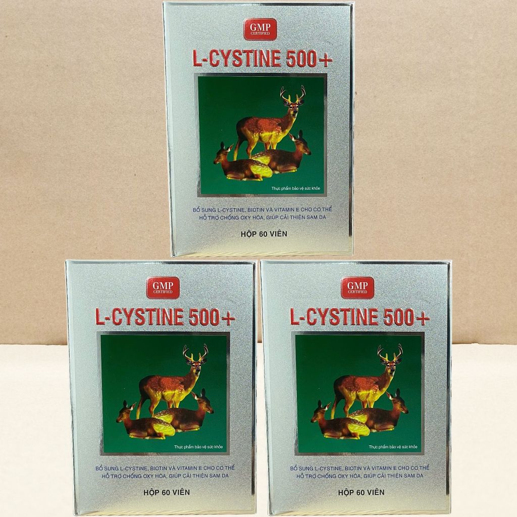 Combo 2 Hộp L Cystine 500+ Xanh Lá - Pháp Âu - Sanco - Vitamin Chữa Lành