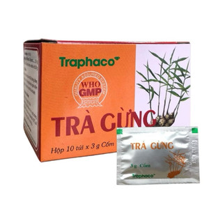 Trà gừng Traphaco Hộp 10 gói bột tan giữ ấm cơ thể