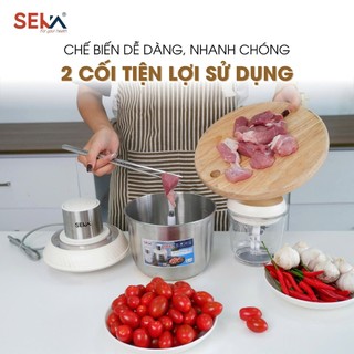Máy Xay Thịt Đa Năng SEKA S2289 - 2 CỐI XAY 6 LƯỠI DAO MẠNH MẼ, ĐA NĂNG, TIỆN LỢI GẤP ĐÔI BẢO HÀNH 12 THÁNG