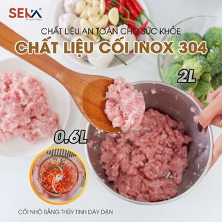 Máy Xay Thịt Đa Năng SEKA S2289 - 2 CỐI XAY 6 LƯỠI DAO MẠNH MẼ, ĐA NĂNG, TIỆN LỢI GẤP ĐÔI BẢO HÀNH 12 THÁNG