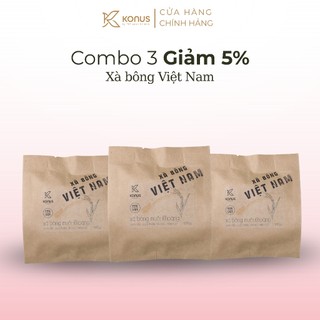 [COMBO 5] Xà Bông Muối Khoáng Konus Homespa Sạch Bẩn Khử Mùi Diệt Khuẩn & Bảo Vệ Làn Da 90gram
