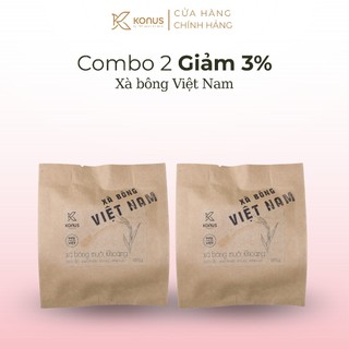 [COMBO 5] Xà Bông Muối Khoáng Konus Homespa Sạch Bẩn Khử Mùi Diệt Khuẩn & Bảo Vệ Làn Da 90gram