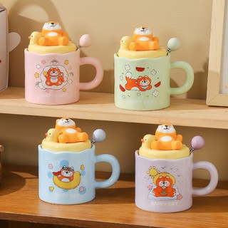 【Nhà Gốm Xinh】 Ly sứ dễ thương Shiba Inu, món quà ý nghĩa cho người yêu, bạn bè và gia đình.