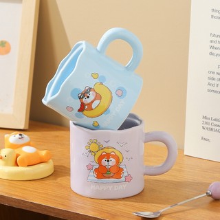 【Nhà Gốm Xinh】 Ly sứ dễ thương Shiba Inu, món quà ý nghĩa cho người yêu, bạn bè và gia đình.