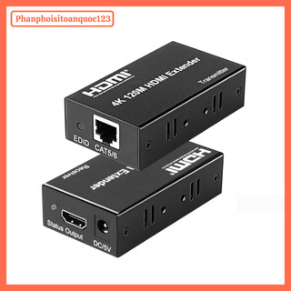 Bộ Nối Dài HDMI Qua Cáp Mạng LAN 120M – HDMI Extender 120M Full HD 1080P Kèm Nguồn